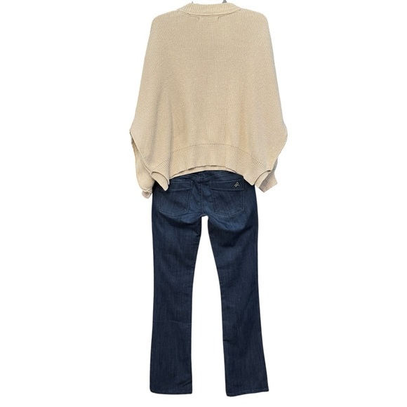 Grey Bandit Knit Sweater XS + DL1961 Cindy Slim Boot Jeans 27 Dark Wash - Picture 5 of 16